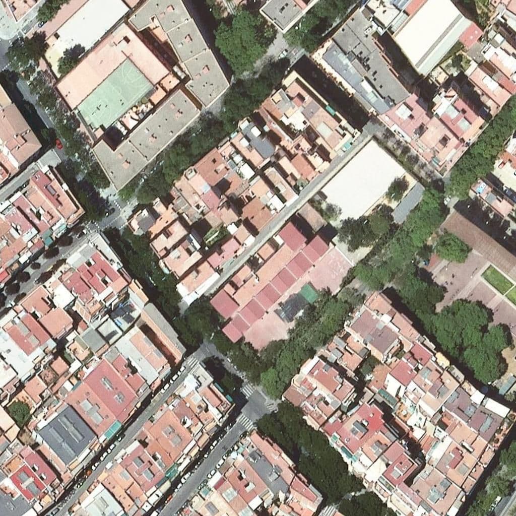 Aerial view of the grounds of Sant Ferran