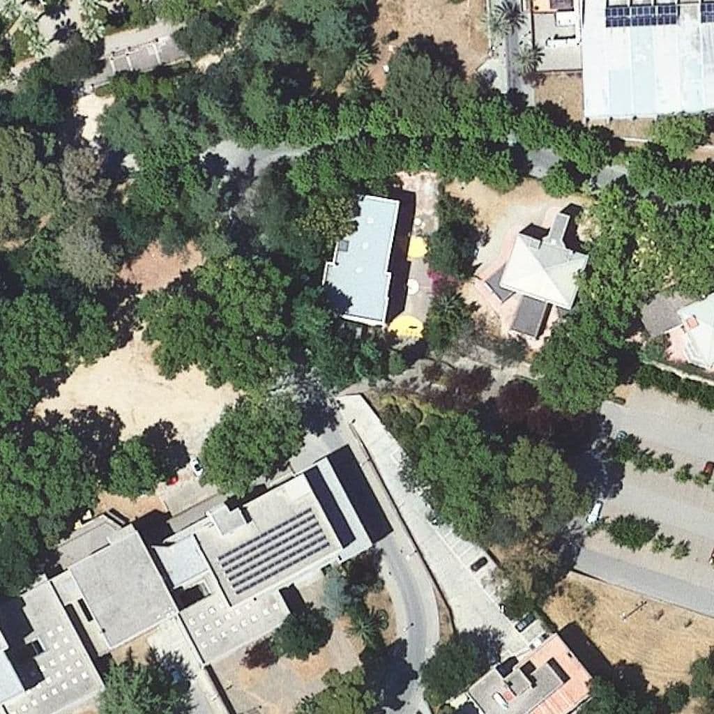 Aerial view of the grounds of Cee La Ginesta