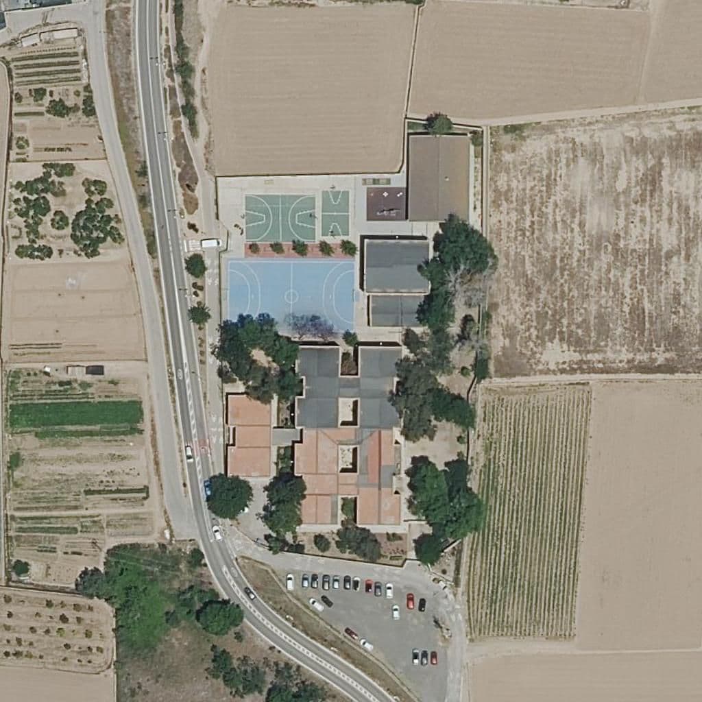 Aerial view of the grounds of Ceip Cami De L'horta