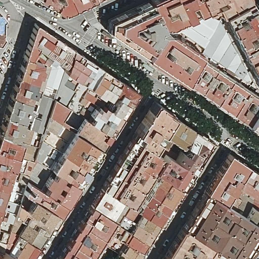 Aerial view of the grounds of Centre Privat Liceo Corbi