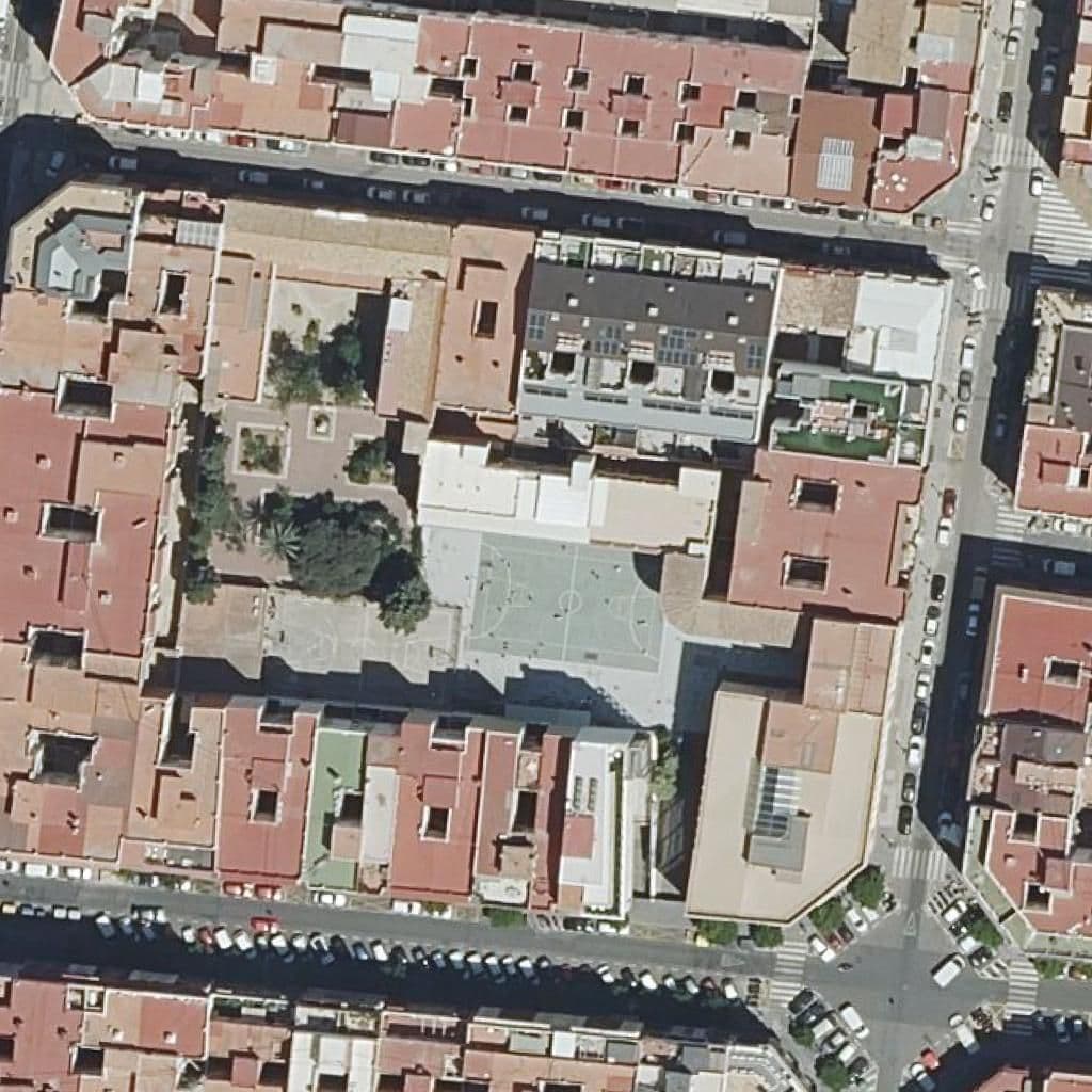 Aerial view of the grounds of Centre Privat Santísima Trinidad