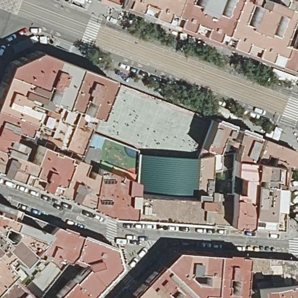 Aerial view of the grounds of Centre Privat Claret