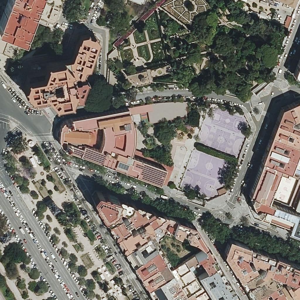 Aerial view of the grounds of Centre Privat Sagrado Corazón De Jesús -Esclavas-