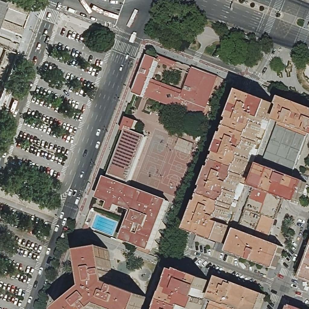 Aerial view of the grounds of Centre Privat Guadalaviar