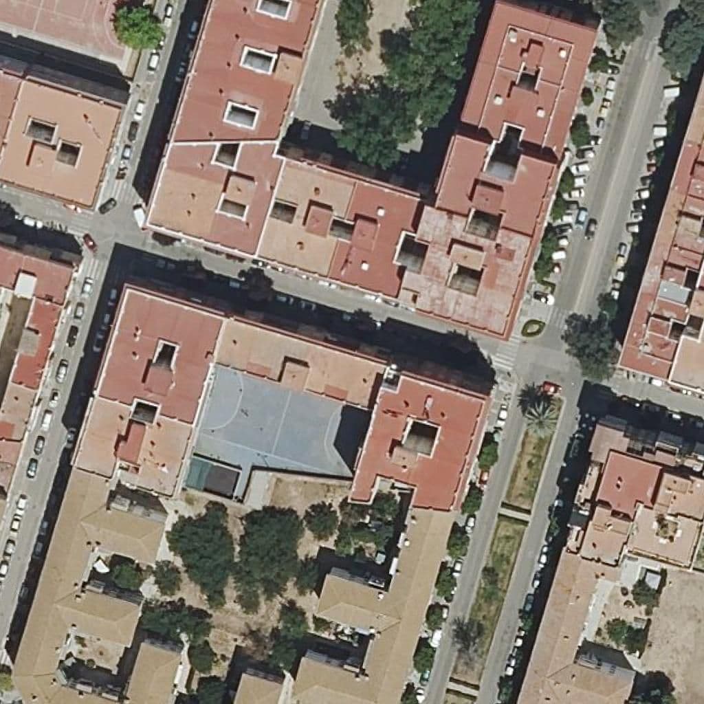 Aerial view of the grounds of Centre Privat Salgui
