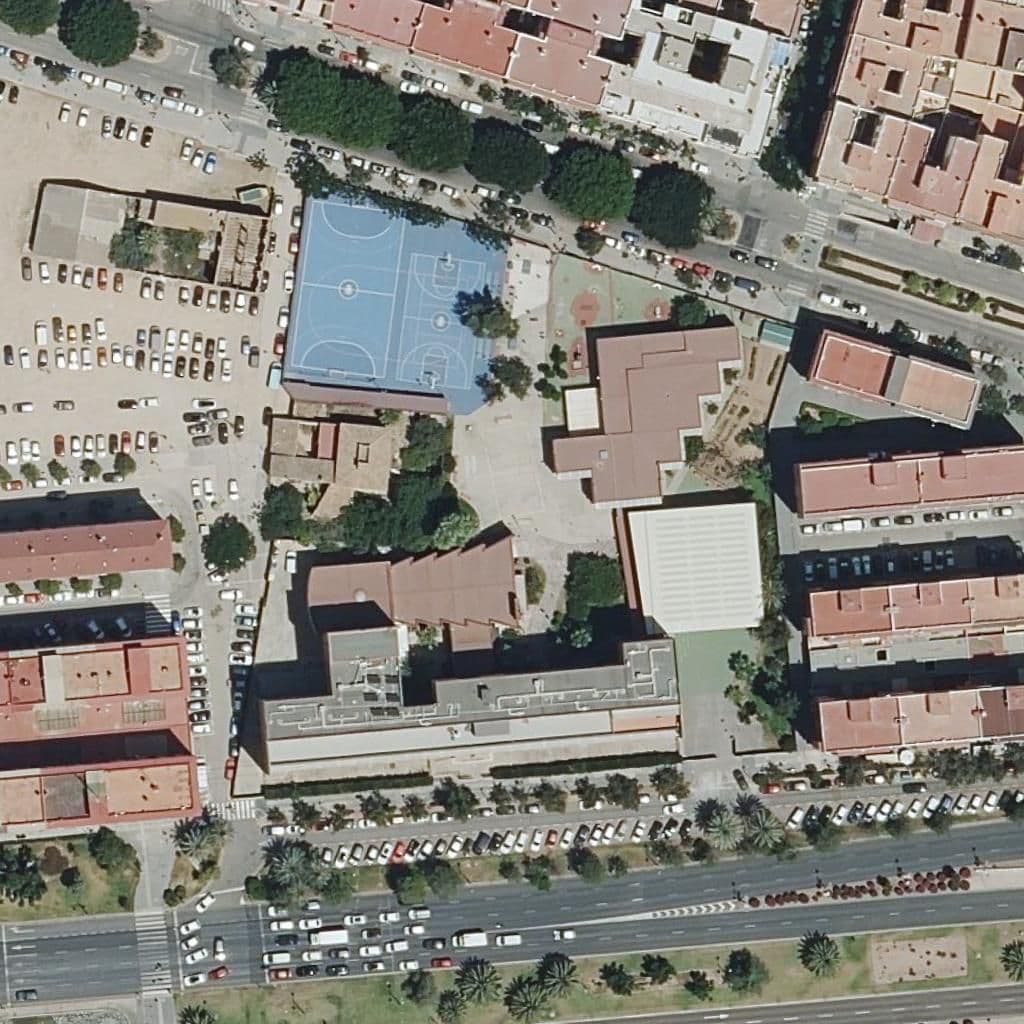 Aerial view of the grounds of Centre Privat Pureza De María-Cid