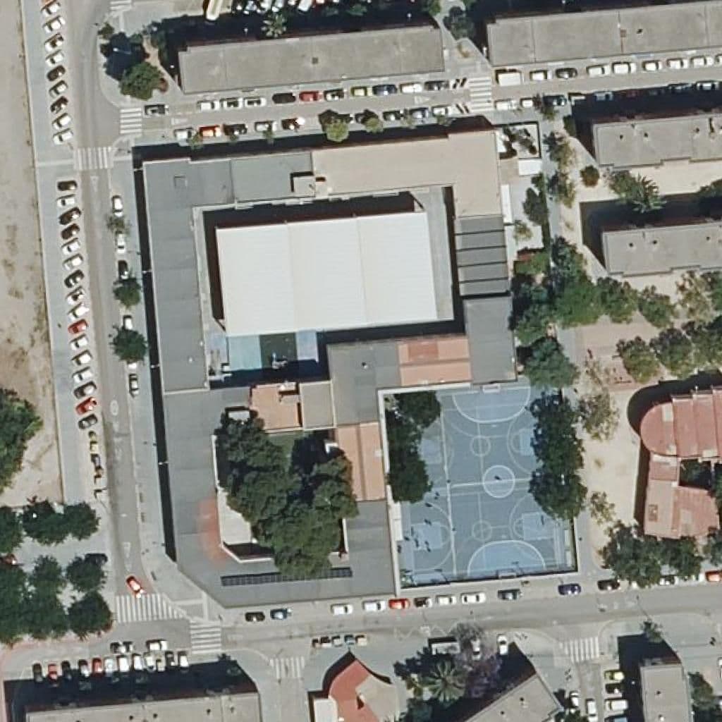 Aerial view of the grounds of Centre Privat Jesús María-Fuensanta