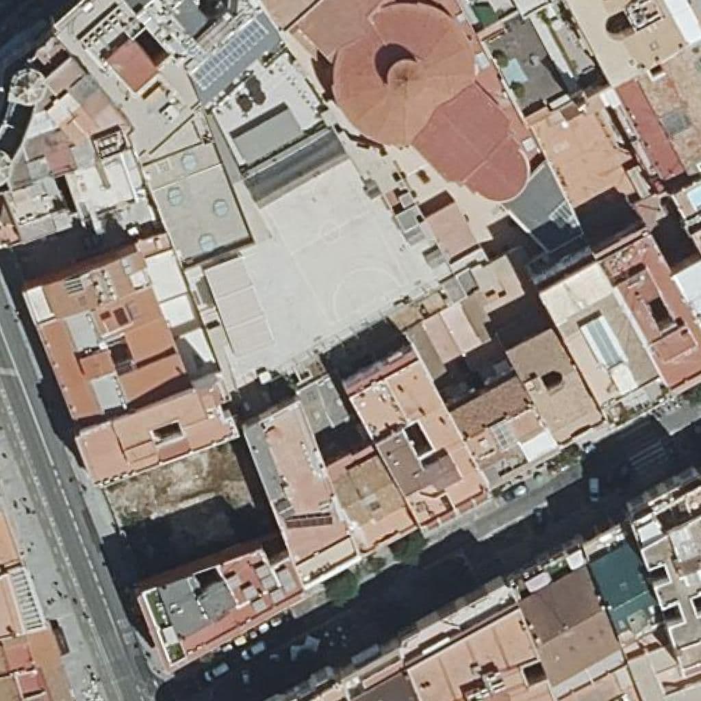 Aerial view of the grounds of Ceip San Juan De Ribera