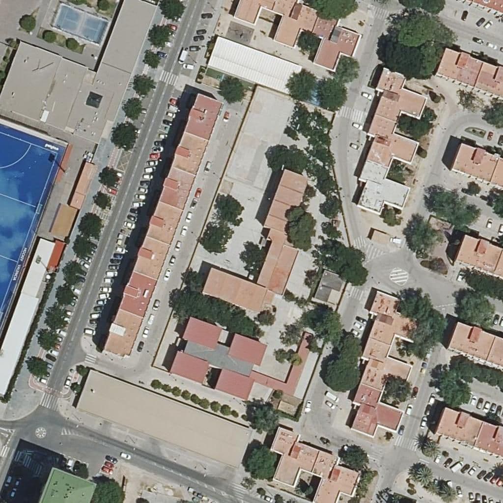 Aerial view of the grounds of Ceip Nuestra Señora Del Carmen