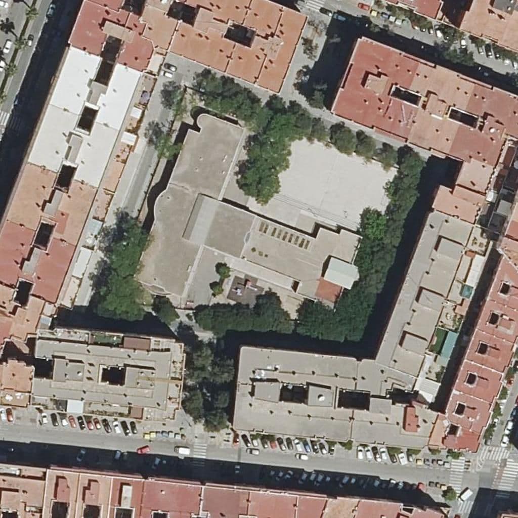 Aerial view of the grounds of Ceip San Pedro