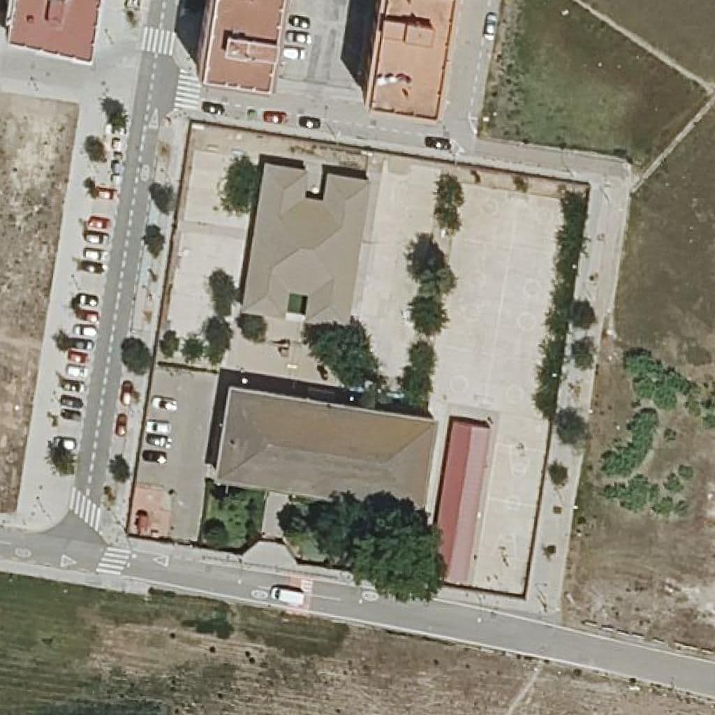 Aerial view of the grounds of Ceip La Fonteta
