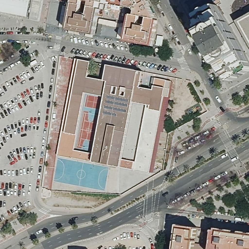 Aerial view of the grounds of Ei Niño Jesús