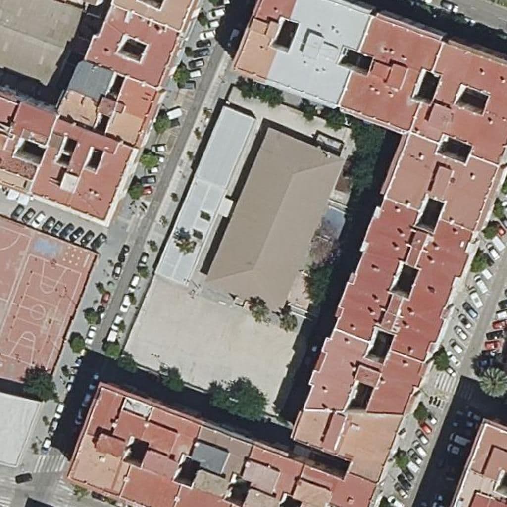 Aerial view of the grounds of Ceip Antonio García López