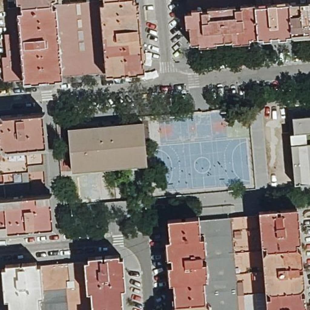 Aerial view of the grounds of Ceip Rafael Altamira