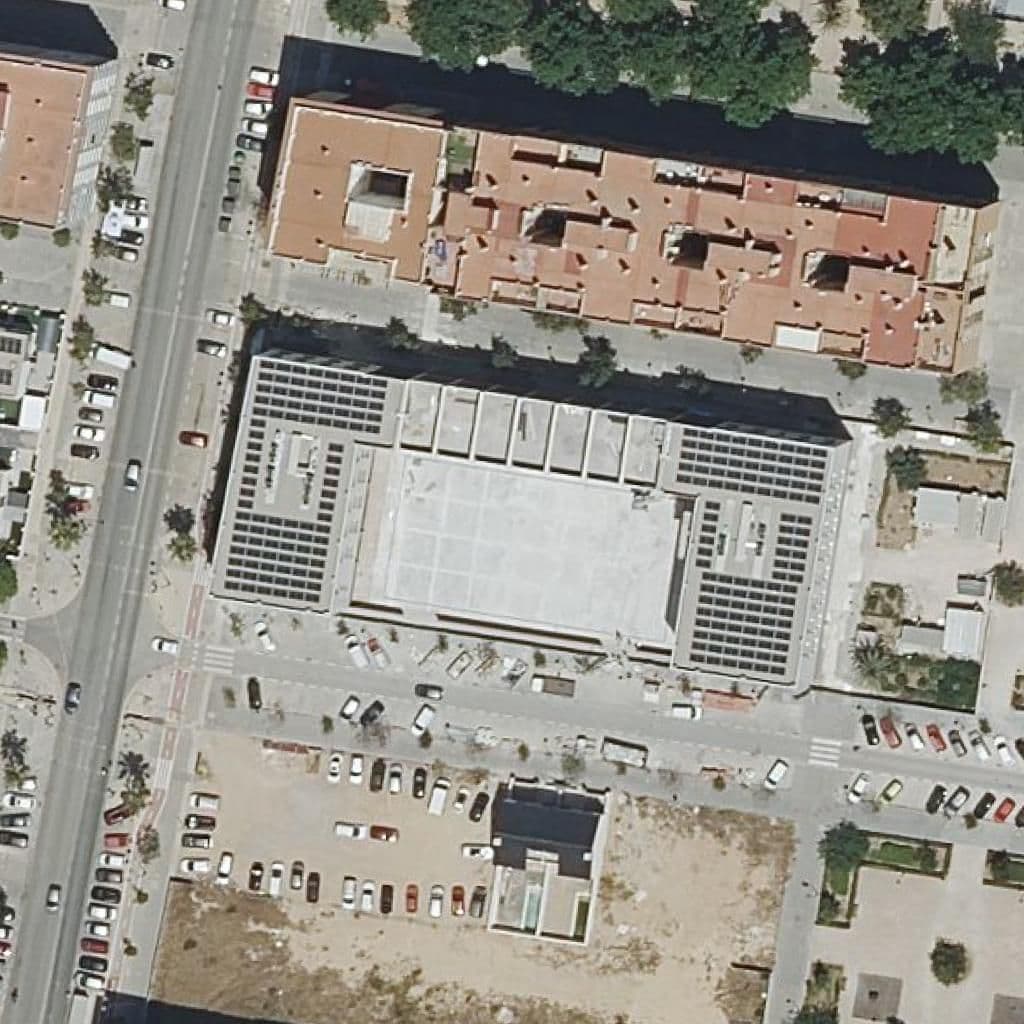 Aerial view of the grounds of Centre Privat Profesional Sorolla