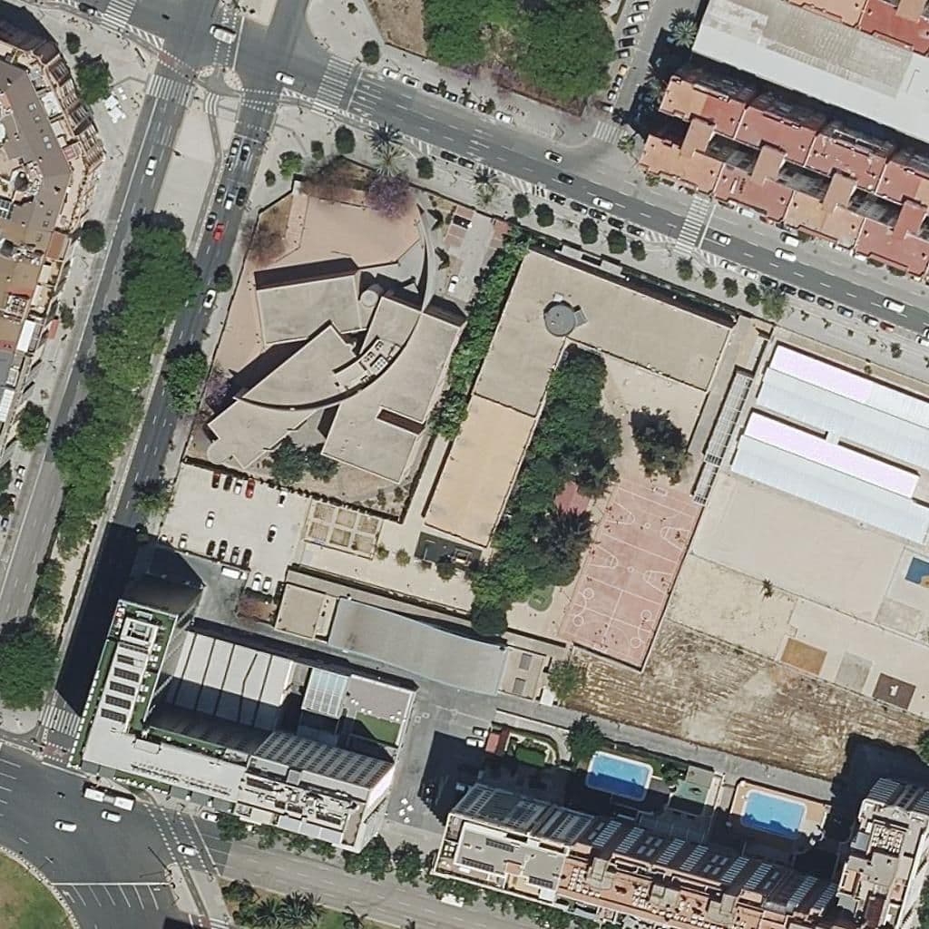 Aerial view of the grounds of Conservatori Professional De Música José Iturbi