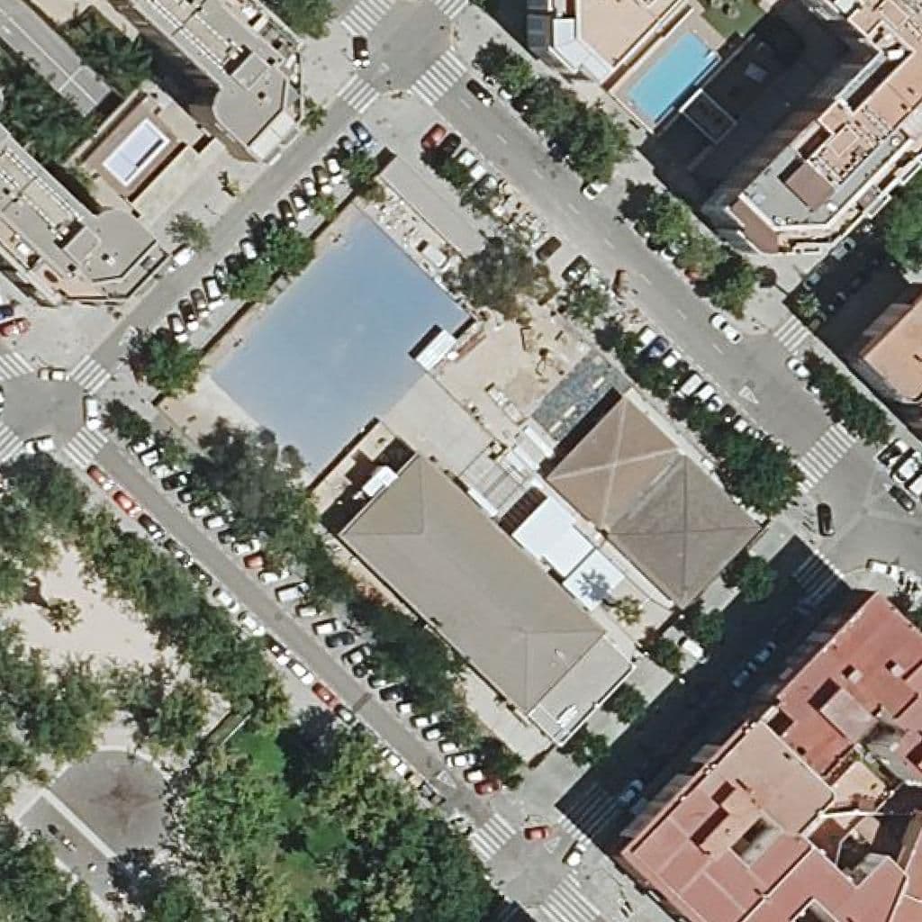 Aerial view of the grounds of Ceip Carles Salvador