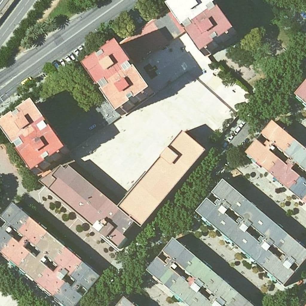 Aerial view of the grounds of Mare De Déu De L'assumpció