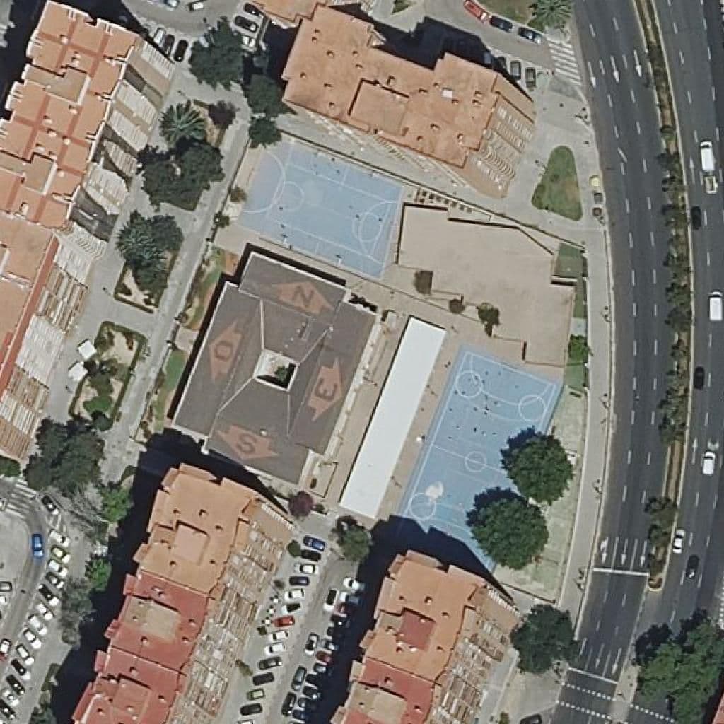 Aerial view of the grounds of Ceip Federico García Lorca