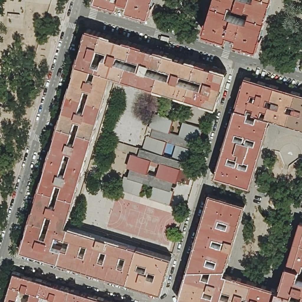Aerial view of the grounds of Centre Públic Fpa Sant Marcel·lí