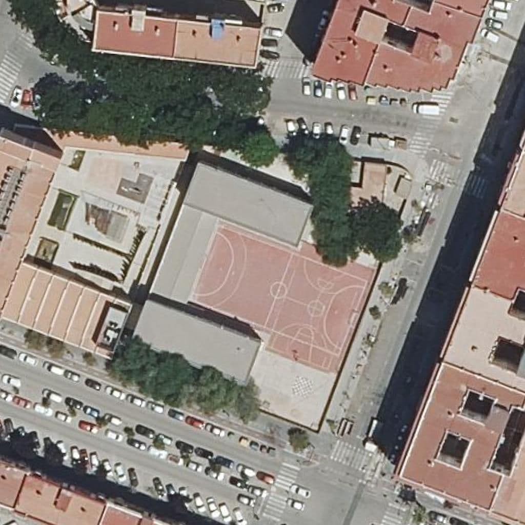 Aerial view of the grounds of Ei 1Er Cicle Centro Social El Grao