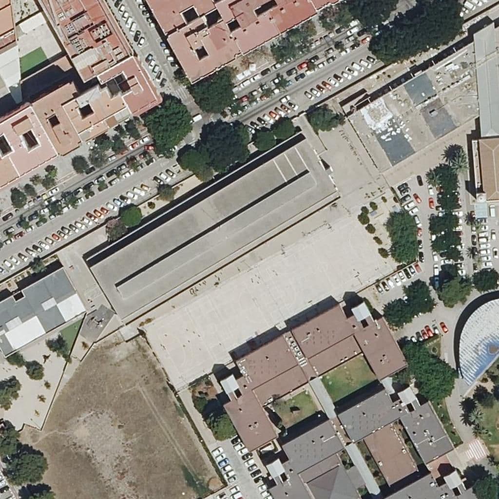 Vista aérea del recinto de Ies Conselleria