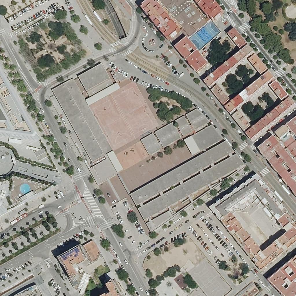 Aerial view of the grounds of Ies Benicalap