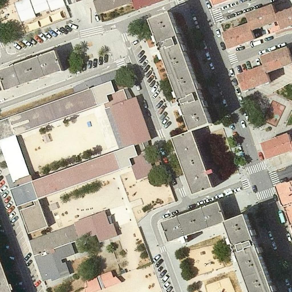 Aerial view of the grounds of Escola Espronceda