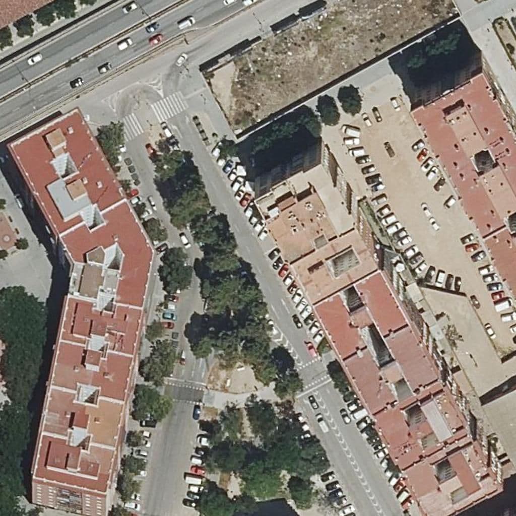 Aerial view of the grounds of Centre Priv. Ed. Inf. 1Er Cicle Parc Central Coop.v.