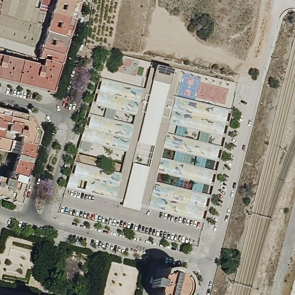 Aerial view of the grounds of Centre Priv. Ed. Inf. 1Er Cicle Globitos 2