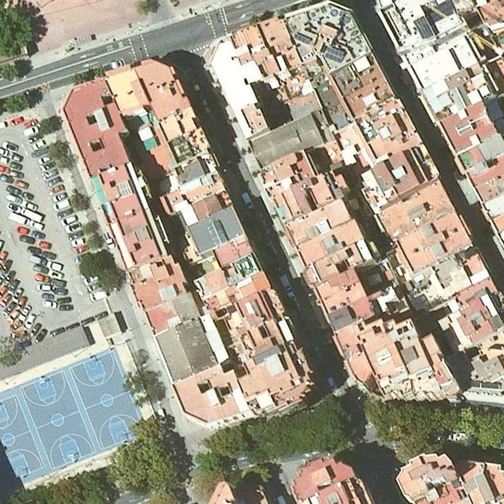 Aerial view of the grounds of Perrault