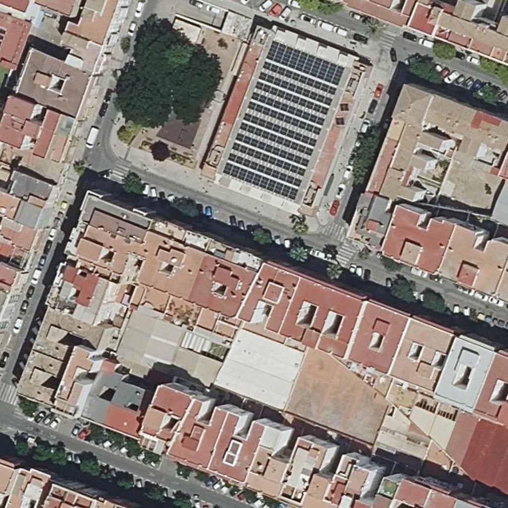 Aerial view of the grounds of Centre Priv. Ed. Inf. 1Er Cicle La Pequeteca
