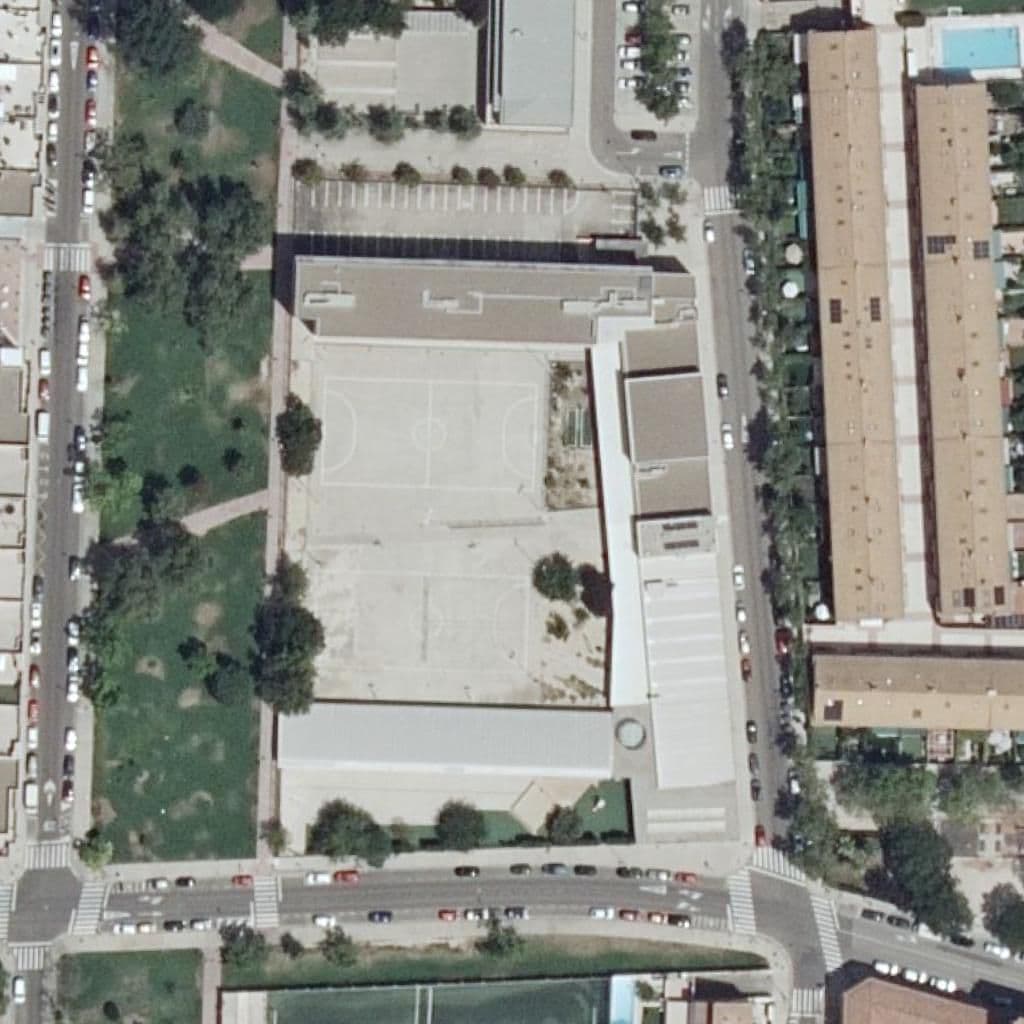 Aerial view of the grounds of C.P. Lucien Briet