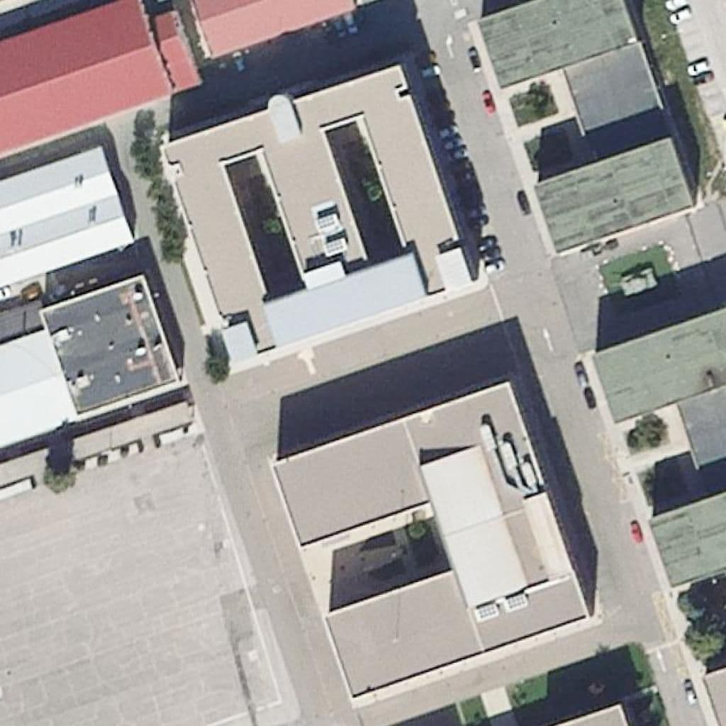 Aerial view of the grounds of Academia de Logística del Ejército de Tierra