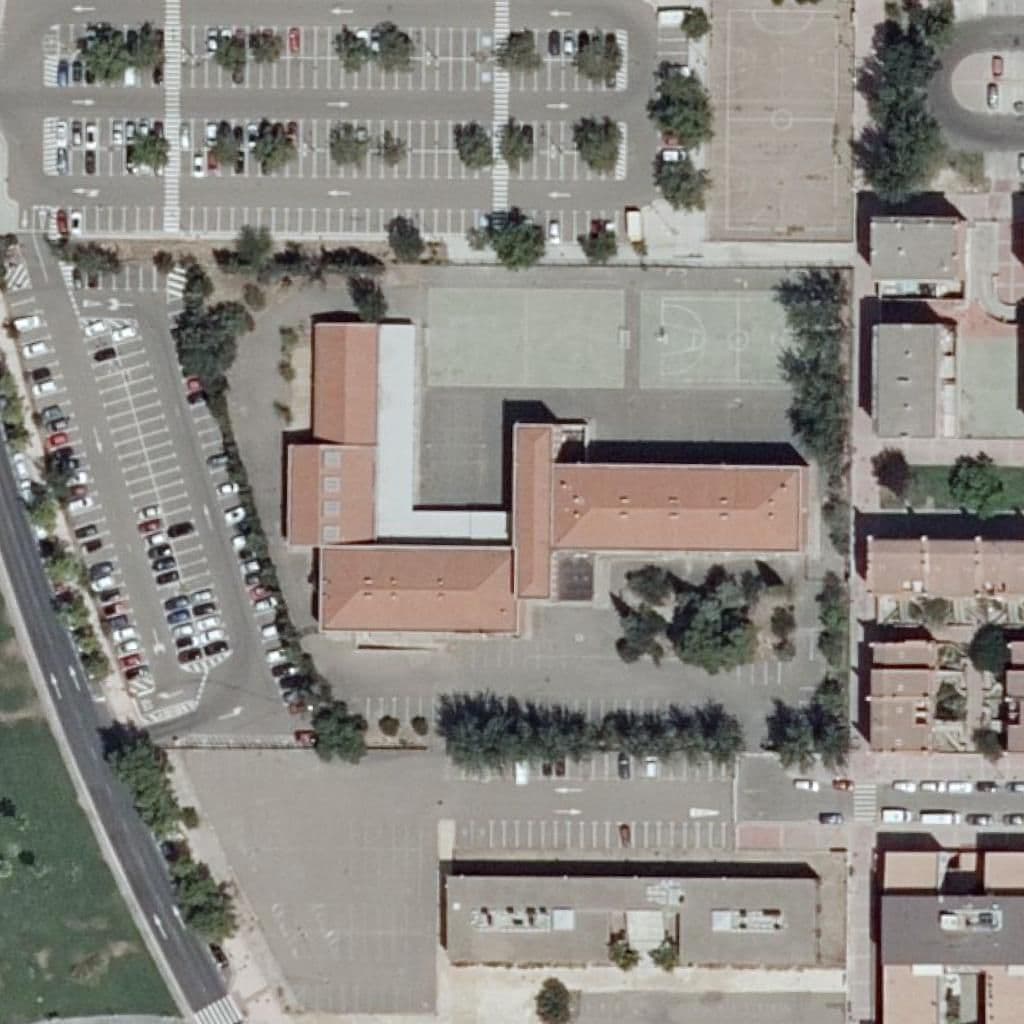 Aerial view of the grounds of I.E.S. Miguel de Molinos