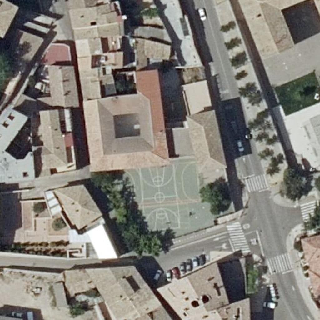 Вид сверху на территорию школы «C.P. San Vicente»