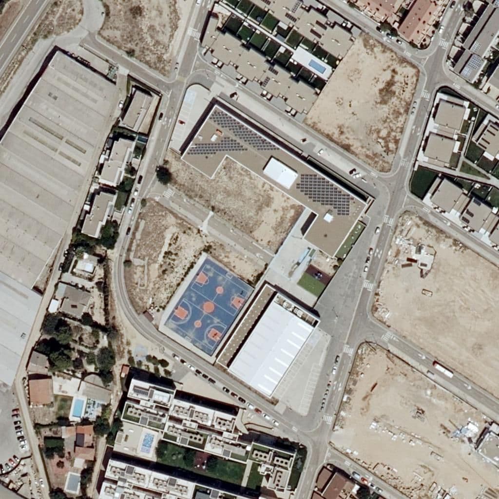 Aerial view of the grounds of C. Internacional Ánfora