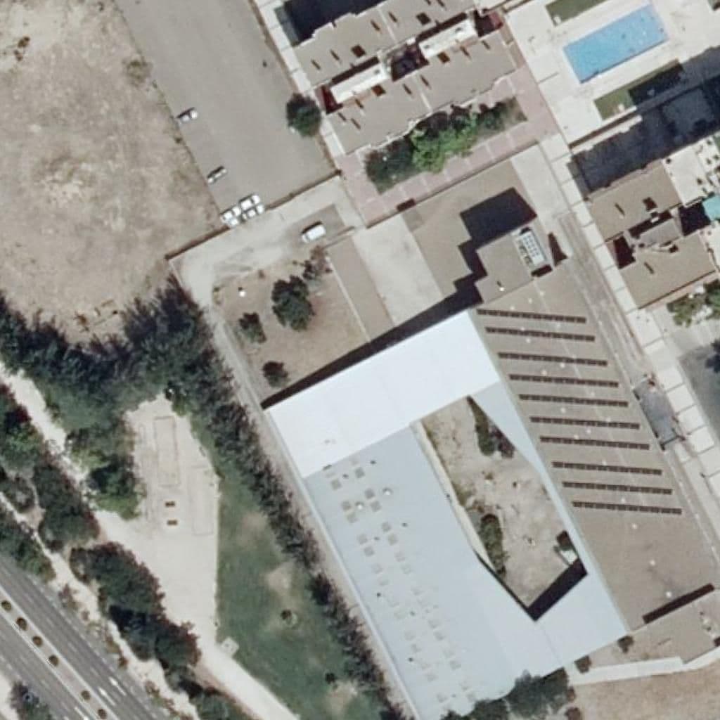 Aerial view of the grounds of C. Arsenio Jimeno