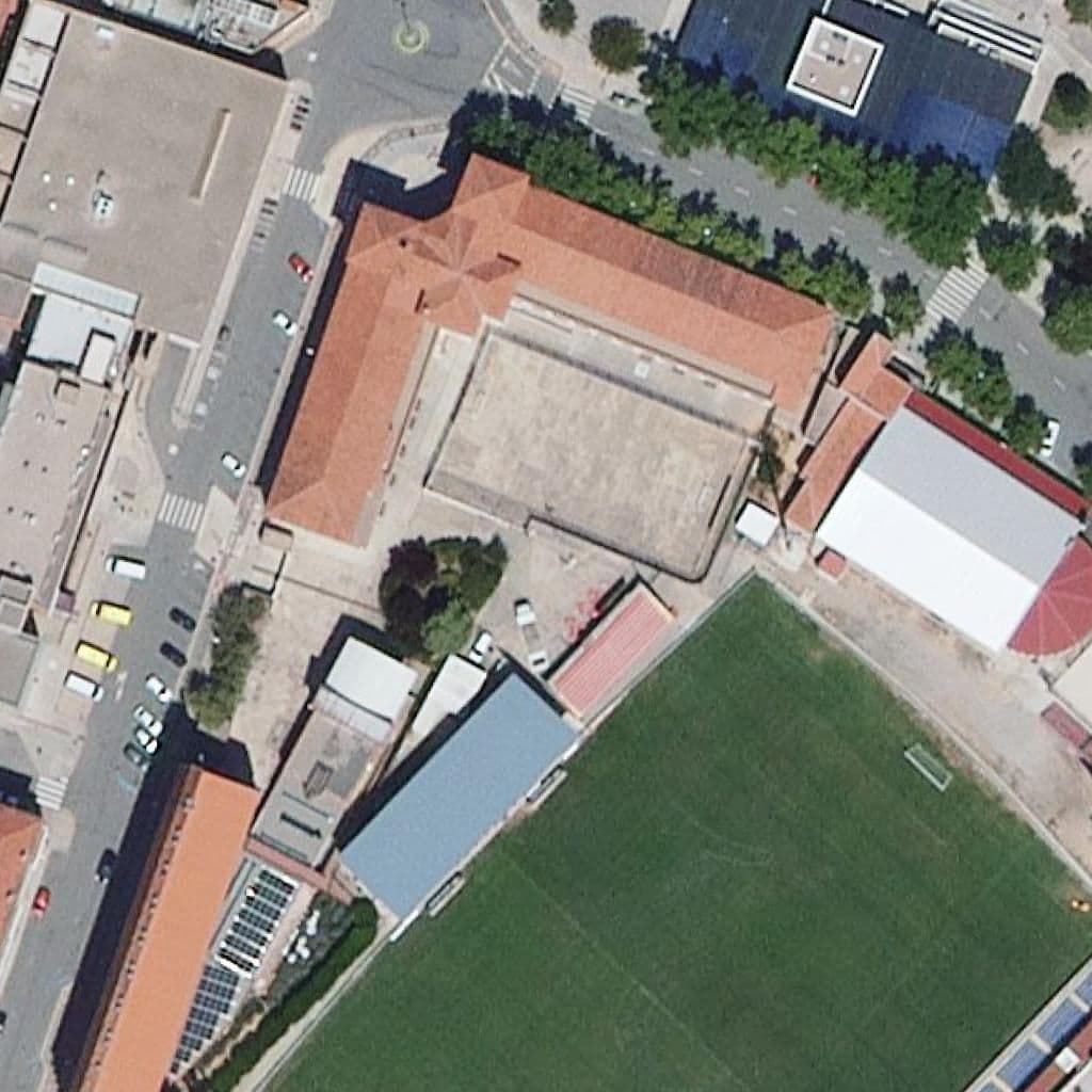 Aerial view of the grounds of E.O.I. de Teruel