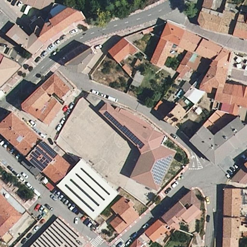 Вид сверху на территорию школы «C.P. Villa de Utrillas»