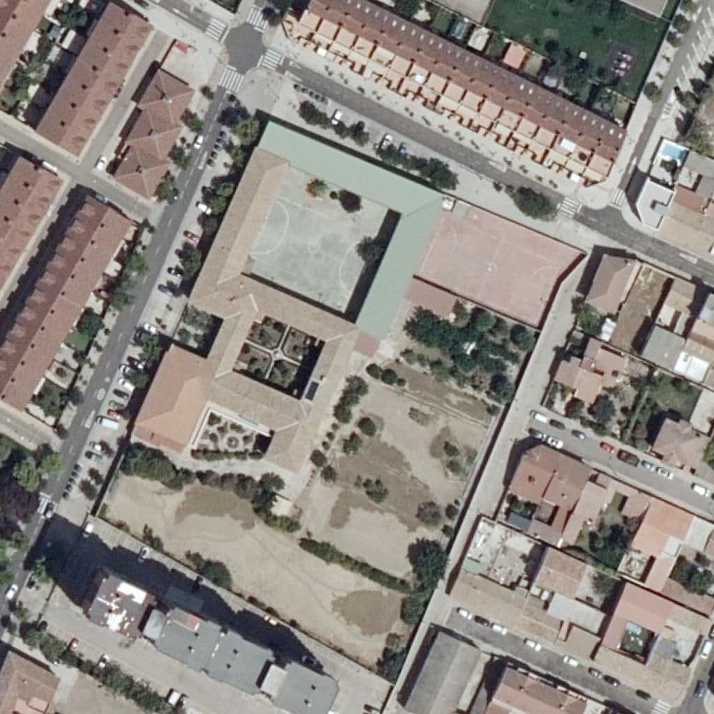 Aerial view of the grounds of E.E.I. Brioletas