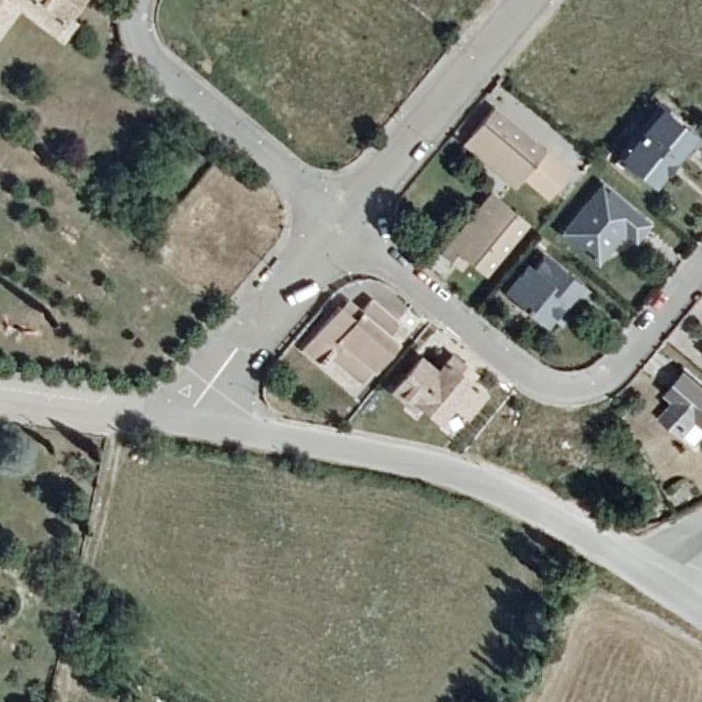 Aerial view of the grounds of E.E.I Ninons