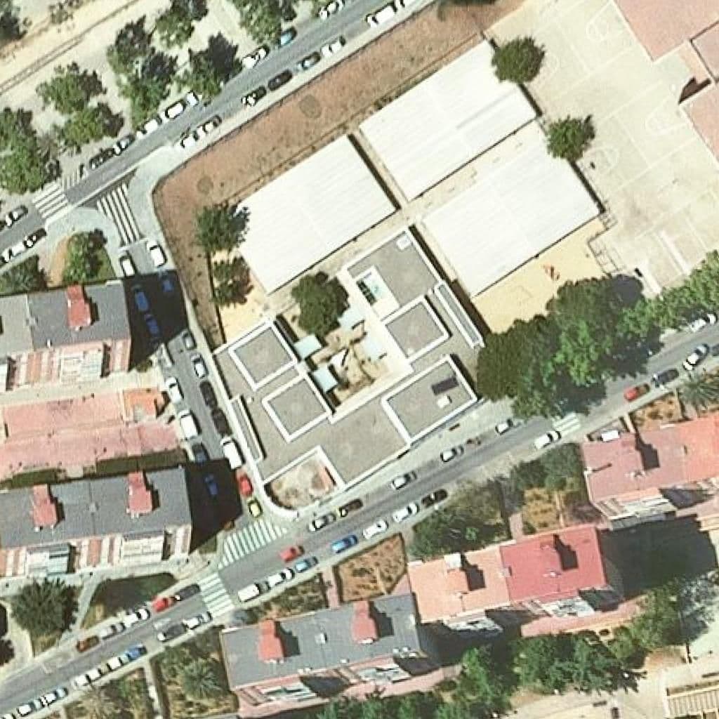 Aerial view of the grounds of Llar D'infants Nero Nas