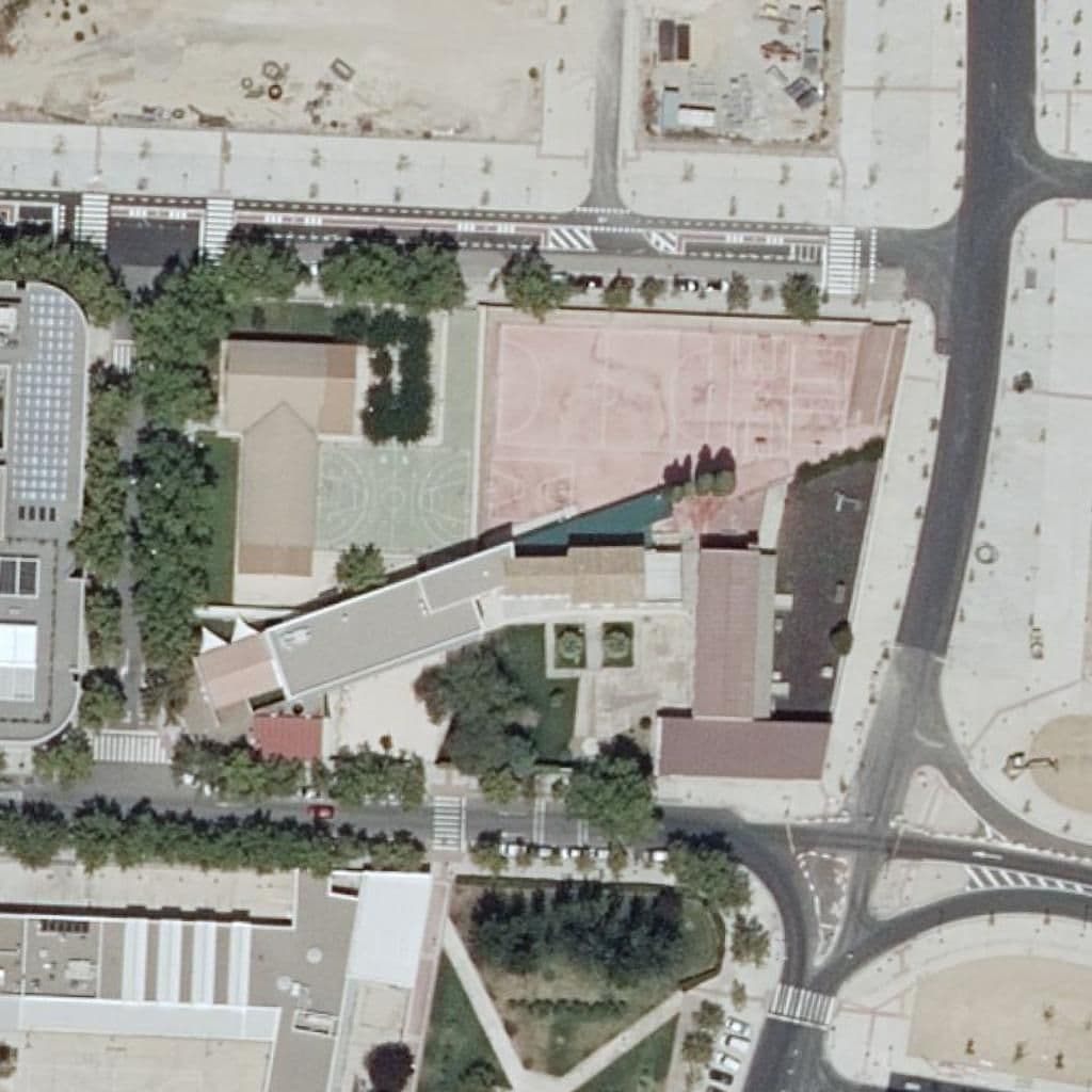 Aerial view of the grounds of C. Don Bosco