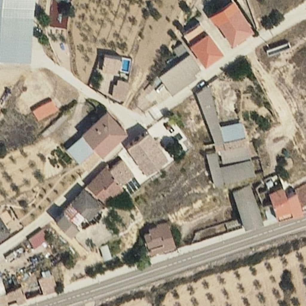 Aerial view of the grounds of E.E.I. Sagalets Aula de Valdeltormo