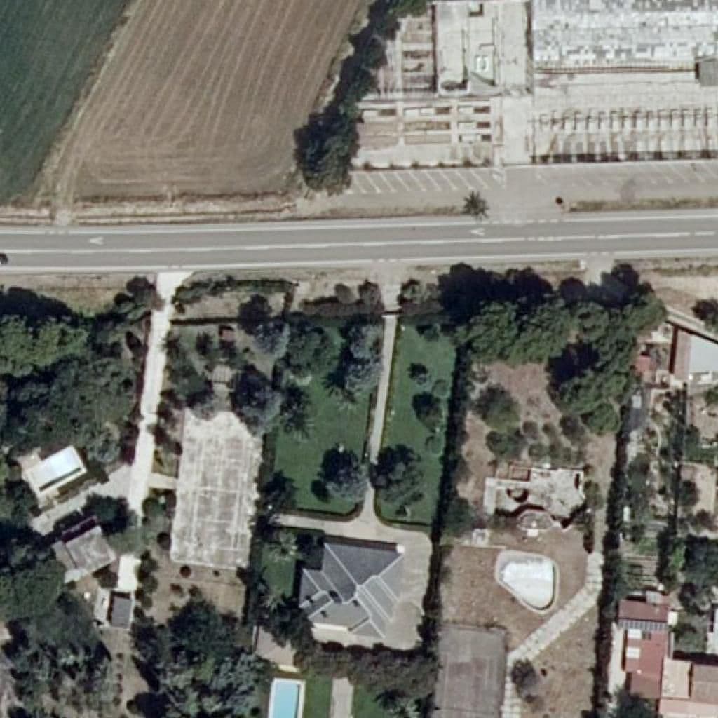 Aerial view of the grounds of E.E.I. Nuestra Señora de Loreto