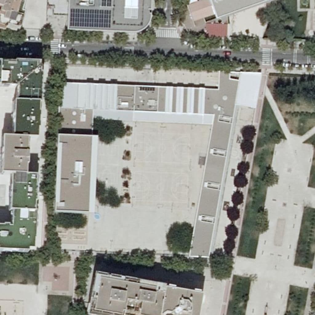 Aerial view of the grounds of C.P. Vadorrey-Les Allées