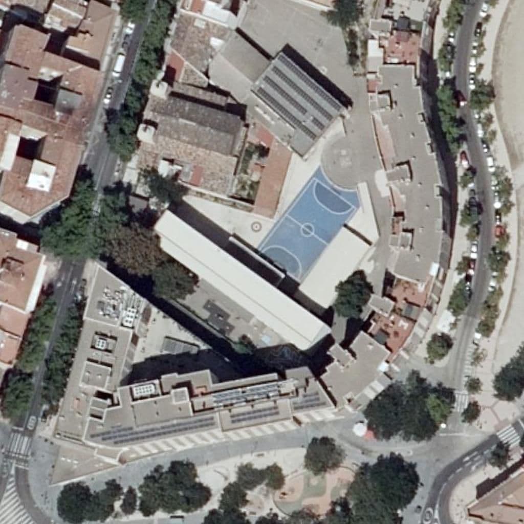 Aerial view of the grounds of C.P. Cándido Domingo