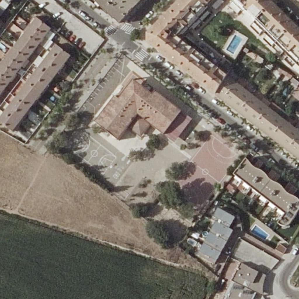 Aerial view of the grounds of C.P. Infanta Elena