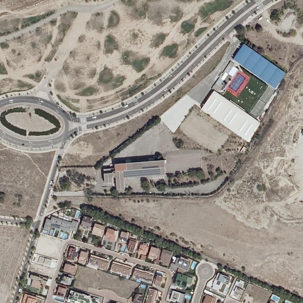 Aerial view of the grounds of C.E.I. Las Torres de Montecanal